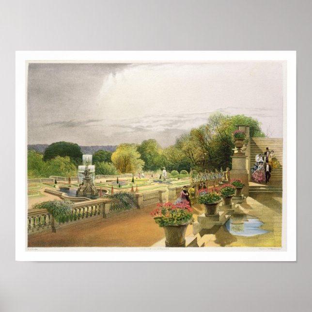 The Parterre, Harewood House near Leeds, pub by T Poster (Vorne)