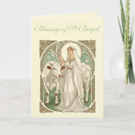 The Patron Saint of Dairy Workers St Brigid Karte