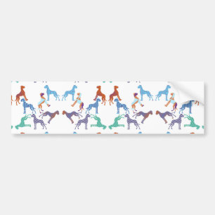 the pattern Great Dane pattern Autoaufkleber