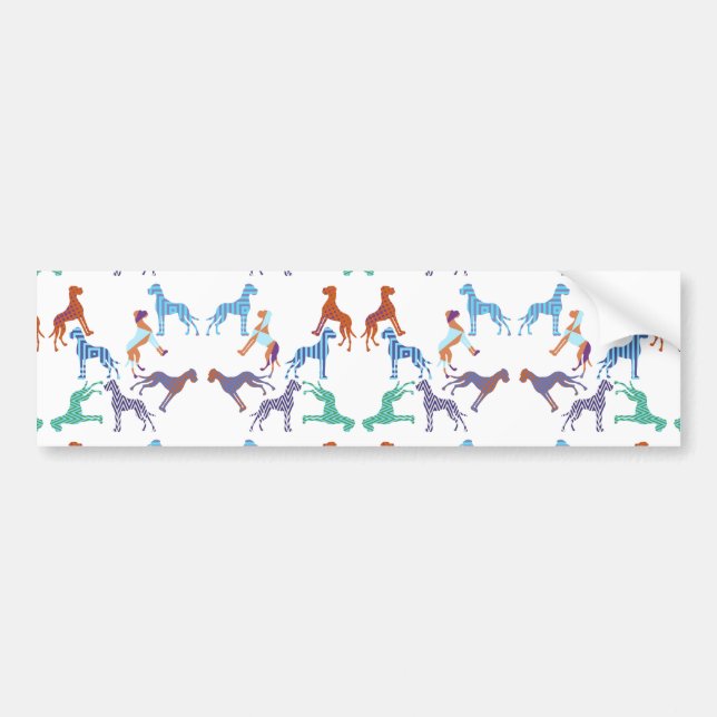 the pattern Great Dane pattern Autoaufkleber (Vorne)