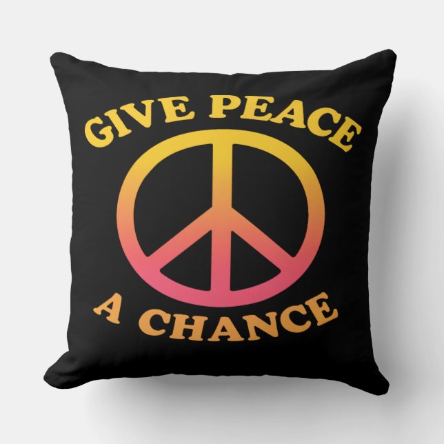 'The Peace Collection' Throw Pillow Kissen (Vorderseite)