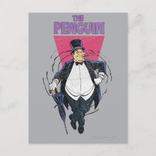 The Penguin - Distressed Graphic Postkarte
