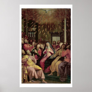 The Pentecost, c.1598 (oil on panel) Poster