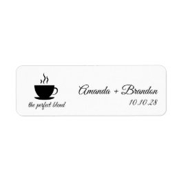 The Perfect Blend Coffee Script Wedding Favor 