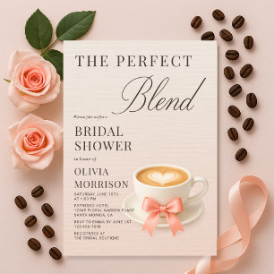 The Perfect Blend Coquette Coffee Brautparty-Einla Einladung