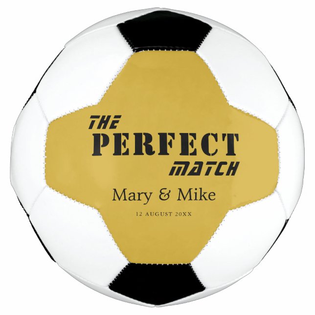 The PERFECT Match M Gold Style Couple Fußball (Vorderseite)