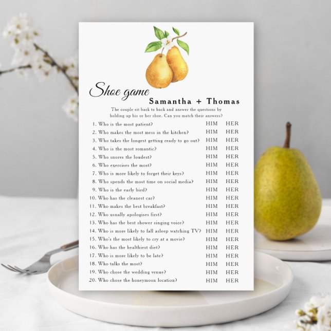the perfect pair - bridal shower Shoe game (Von Creator hochgeladen)
