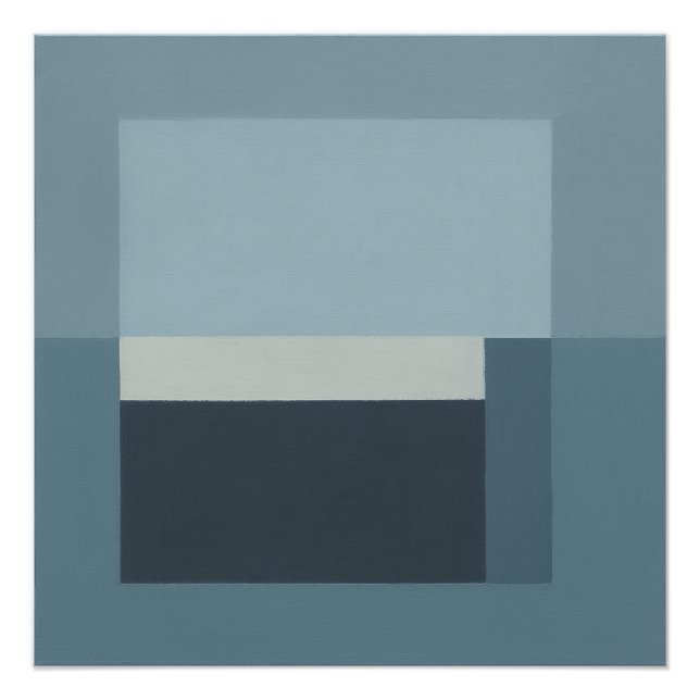 The Perfect Surface: Geometric Abstract Art Poster (Vorderseite)