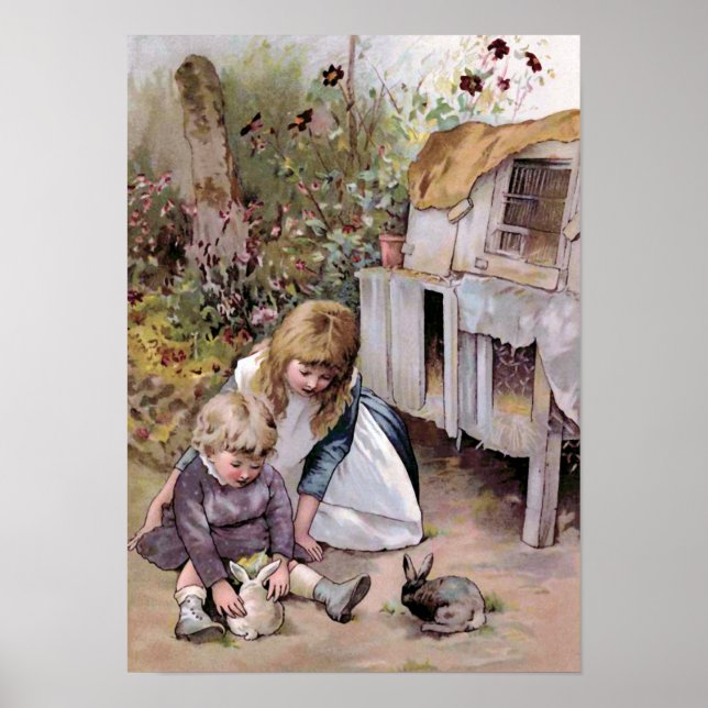 "The Pet Rabbit" Vintag Poster (Vorne)