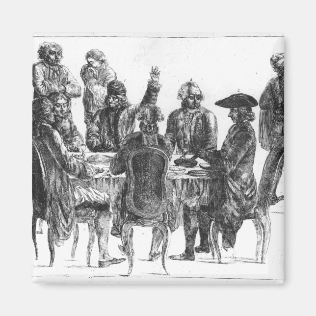 The Philosophen at Supper, c.1750 Magnet (Vorne)