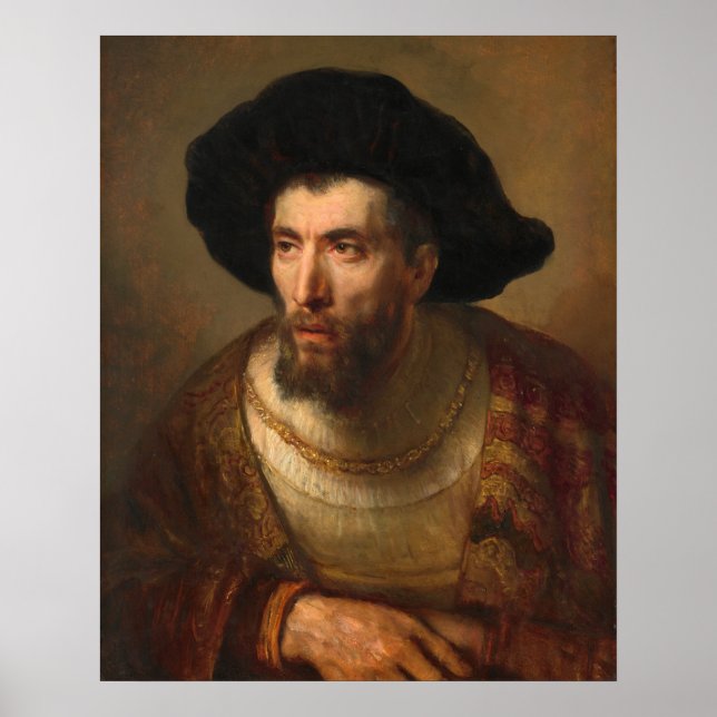 The Philosopher - Rembrandt Fine Art Poster (Vorne)