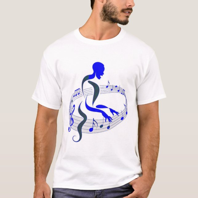 The Piano Player - Design 1 T-Shirt (Vorderseite)