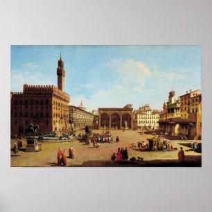 The Piazza della Signoria in Florenz Poster