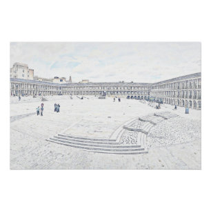 The Piece Hall Halifax – Historisches West Yorkshi Poster