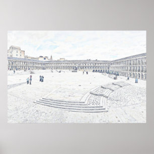 The Piece Hall Halifax – Historisches West Yorkshi Poster