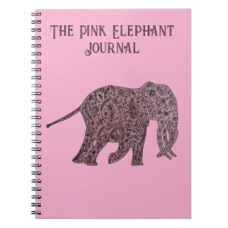 The Pink Elephant Journal/Notebook Notizblock