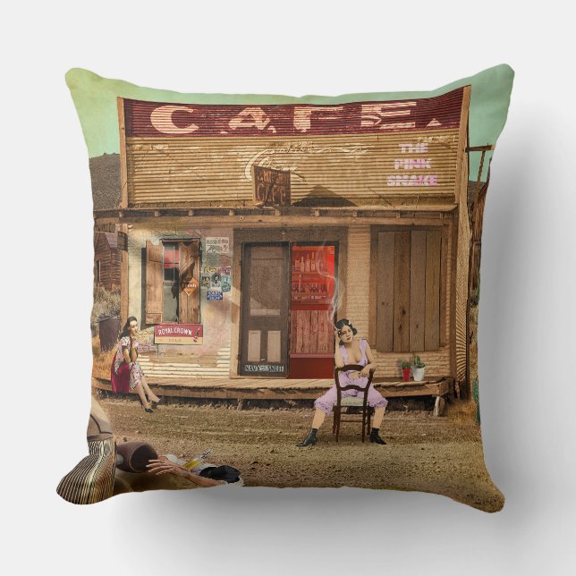 The Pink Snake Kissen (Vorderseite)