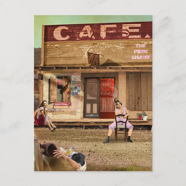 The Pink Snake Postkarte (Vorderseite)