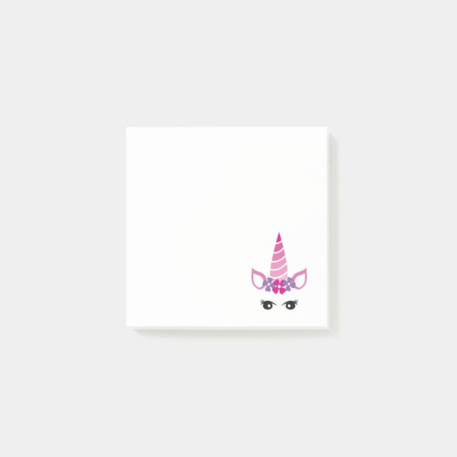 The Pink Unicorn Post-it Klebezettel (Vorderseite)