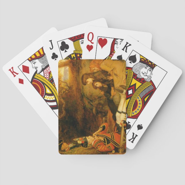 The Piper (von John Everett Millais) Spielkarten (Rückseite)