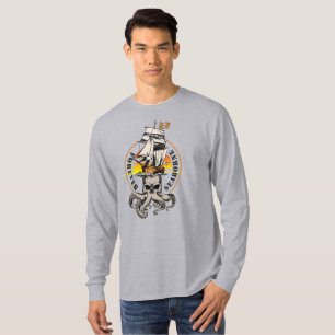 The Pirate of Seaborne (BLK Text) Men Long Sleev T-Shirt