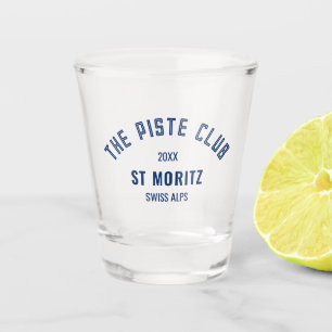 The Piste Club Navy Custom Winter Skitour Schnapsglas