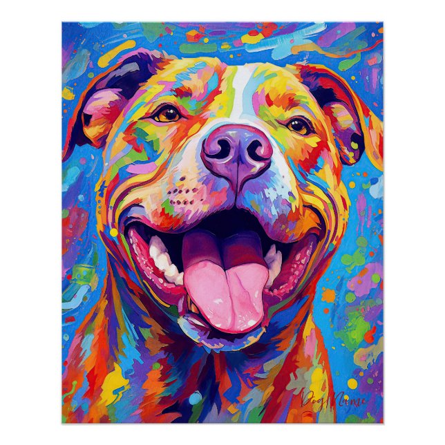 The Pitbull Dog 002 - Zetton Ziana Poster (Vorderseite)