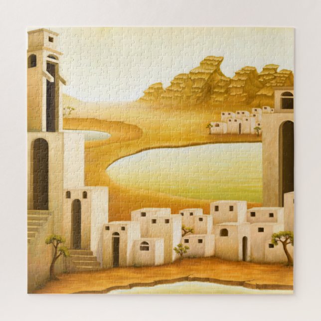 "The Place" - Nahost / Orient Wüstenmalerei Puzzle (Vertikal)