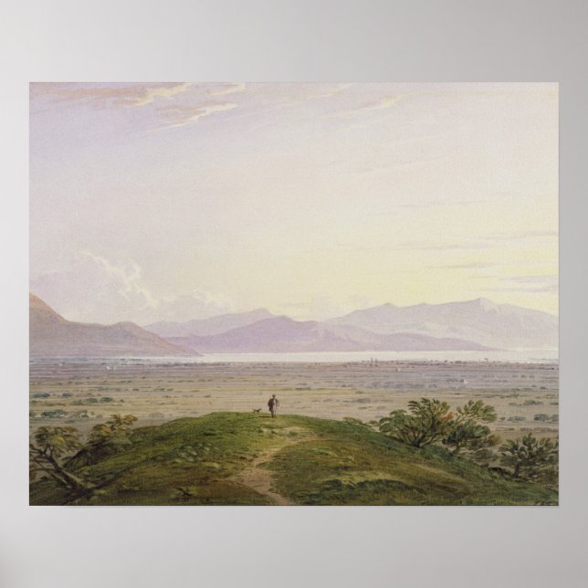 The Plains of Marathon, 1834 (Grafit & w/c with Poster (Vorne)