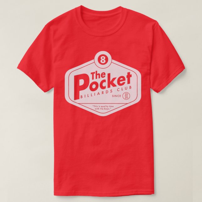 The Pocket Billiards Club Dark Classic TShirt (Design vorne)