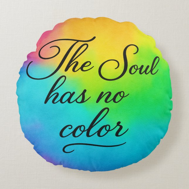 'The Poetic Quote Collection' Round Pillow Rundes Kissen (Vorderseite)