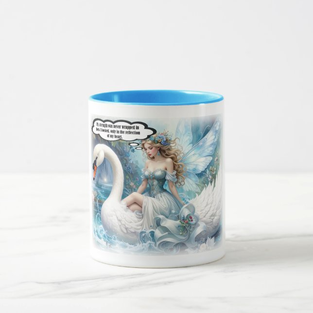 The Poetic Swan Rider Mug Tasse (Zentrum)
