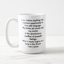 The Poet's Creed Mug Kaffeetasse