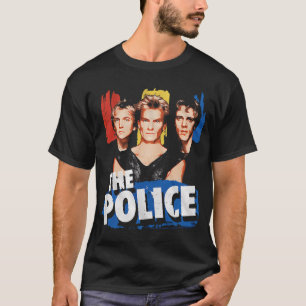 The Police Classic Rock Band Portrait Grafik Desi T-Shirt