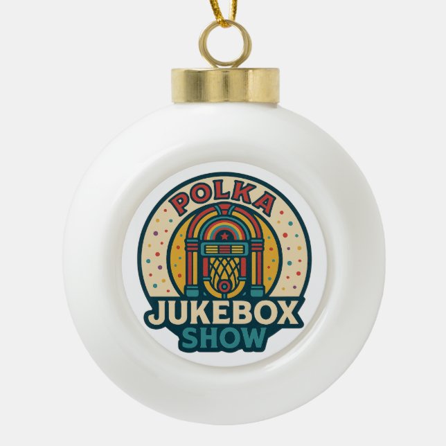 The Polka Jukebox Snowflake Framed Ornament (Vorderseite)