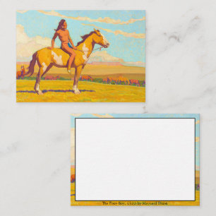 The Pony Boy, 1920 von Maynard Dixon Mitteilungskarte