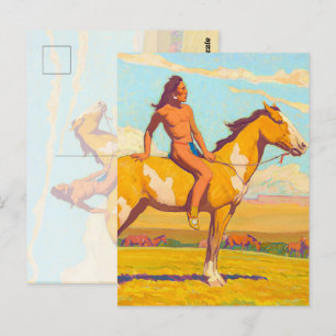 The Pony Boy, 1920 von Maynard Dixon Postkarte