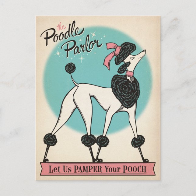 The Poodle Parlor Postkarte (Vorderseite)