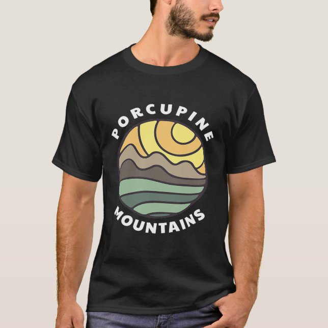 The Porkies Porcupine Mountains Michigan Vacation  T-Shirt (Vorderseite)