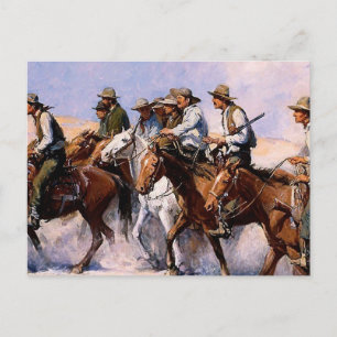 "The Posse" Western Art von WHD Koerner Postkarte