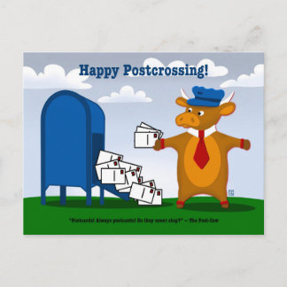 The Postcrossing Post Cow Postcards Feiertagspostkarte