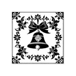 The Postman and the Christmas Bell Gummistempel