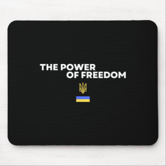 The Power Of Freedom Trident Ukrainian Flag Symbol Mousepad