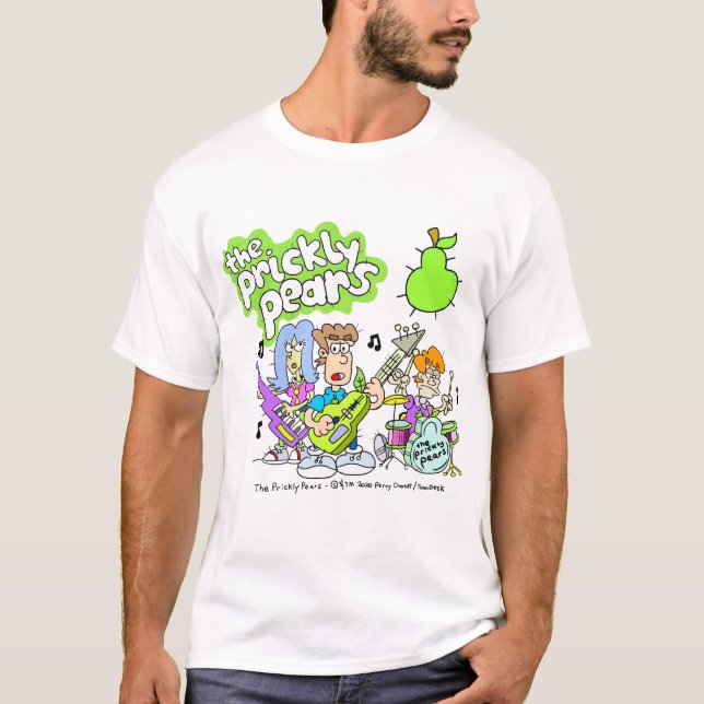 The Prickly Birs Cartoon Pop Rock Band T - Shirt (Vorderseite)