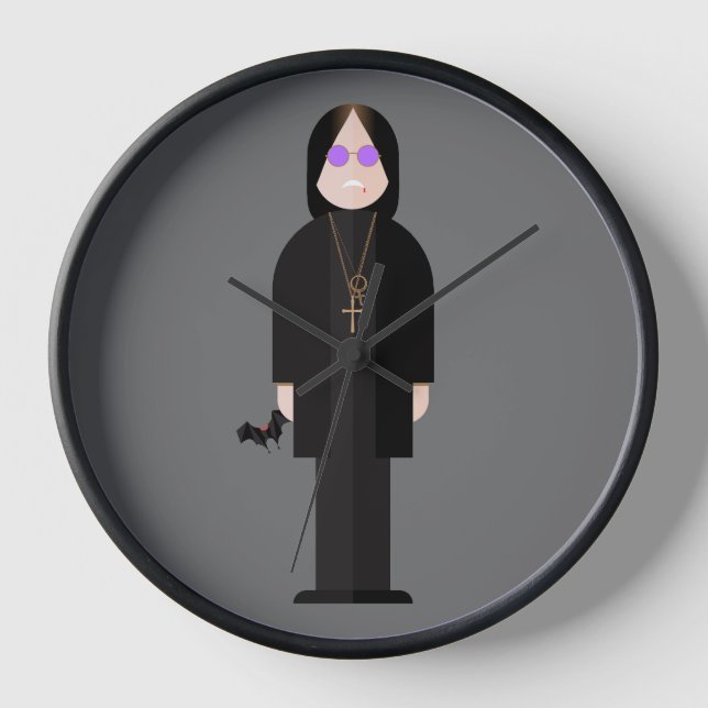The Prince of Darkness - Rock Legend Wall Clock Uhr (Vorderseite)