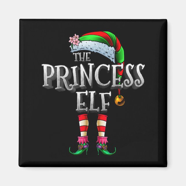 The Princess Elf Shirt Matching Family Funny Chris Magnet (Vorne)