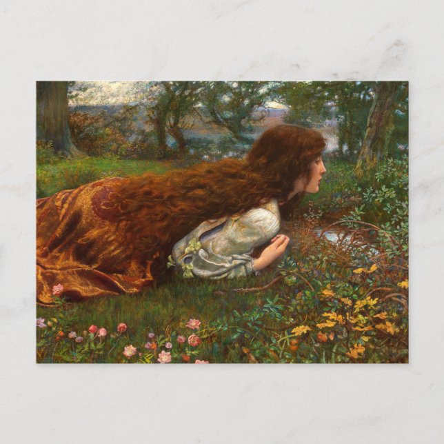 The Princess Out of School by Edward Robert Hughes Postkarte (Vorderseite)