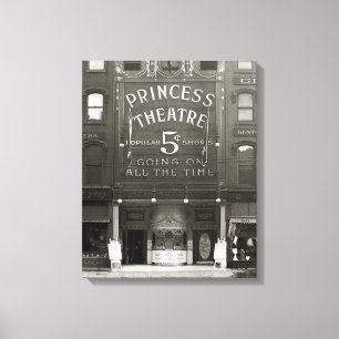 The Princess Theatre, 1910 Leinwanddruck