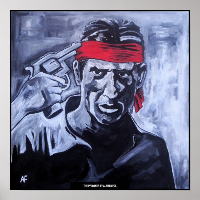 The Prisoner Painting by Alfred Fox Poster (Vorne)