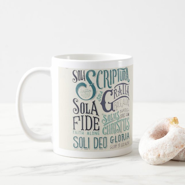 The Protestant Reformation mug Kaffeetasse (Mit Donut)